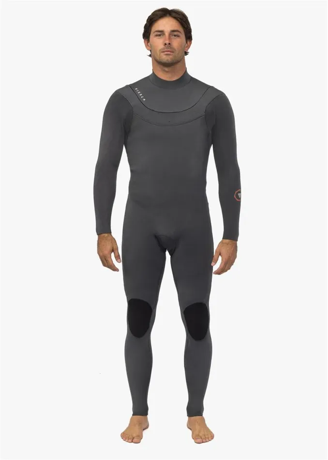 New Seas 43 UZip Wetsuit Graphite Men Vissla Wetsuits