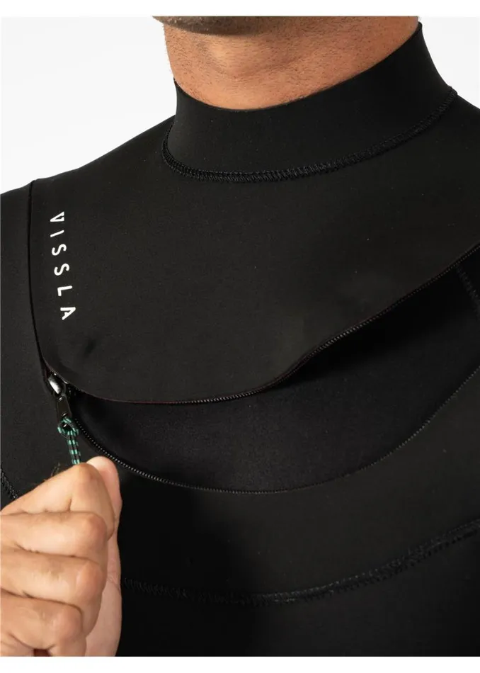 New Seas 43 UZip Wetsuit Graphite Men Vissla Wetsuits