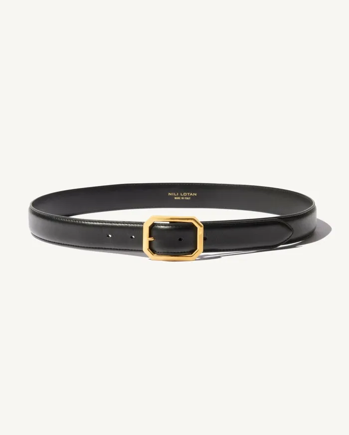 Nili Lotan ANAIS BELT Black Women Belts and Accessories