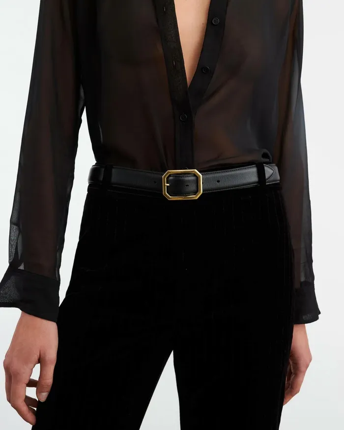 Nili Lotan ANAIS BELT Black Women Belts and Accessories