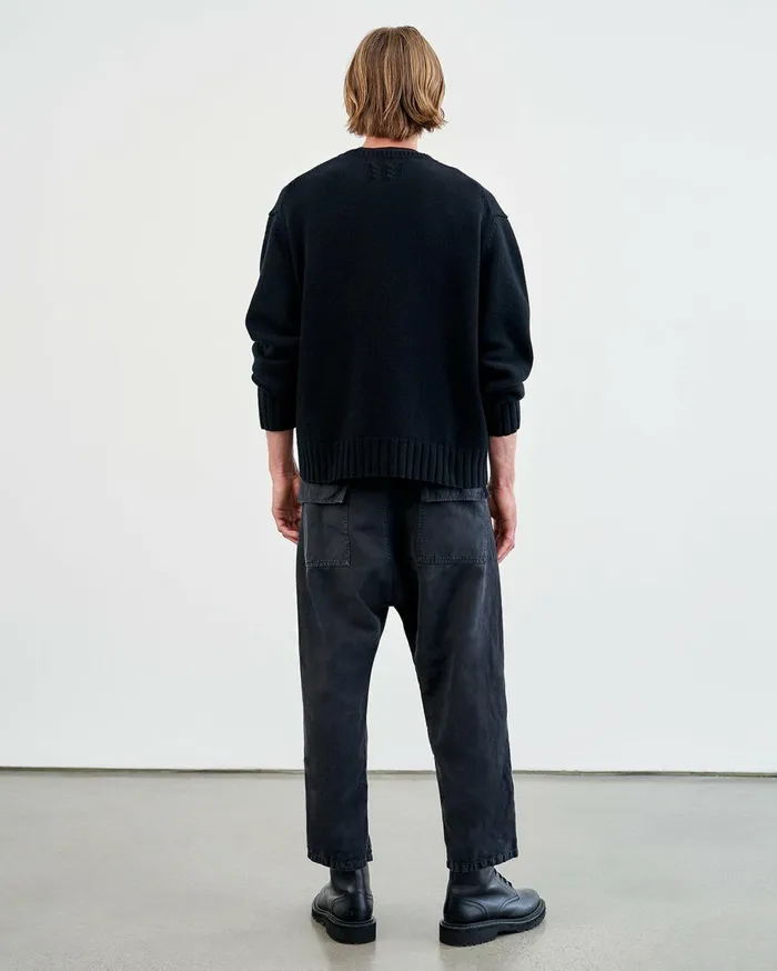 Nili Lotan BOYNTON SWEATER Black Men Sweaters