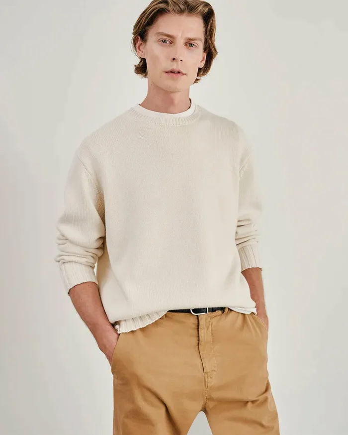 Nili Lotan BOYNTON SWEATER Black Men Sweaters