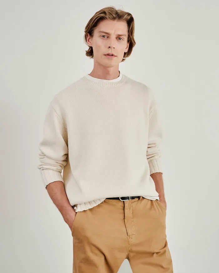 Nili Lotan BOYNTON SWEATER Black Men Sweaters