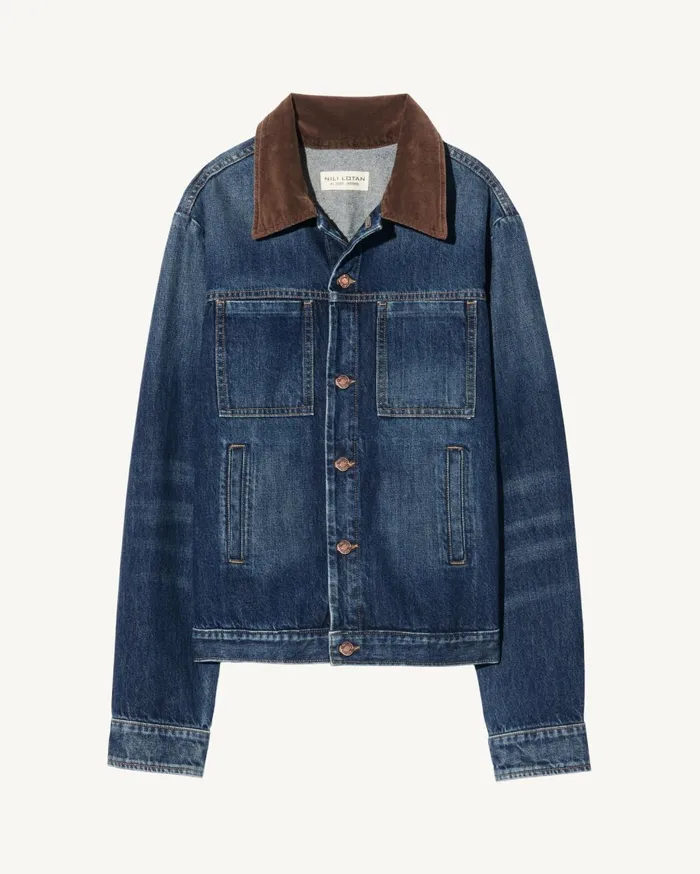 Nili Lotan CHESTER DENIM JACKET Simon Wash Men Denim