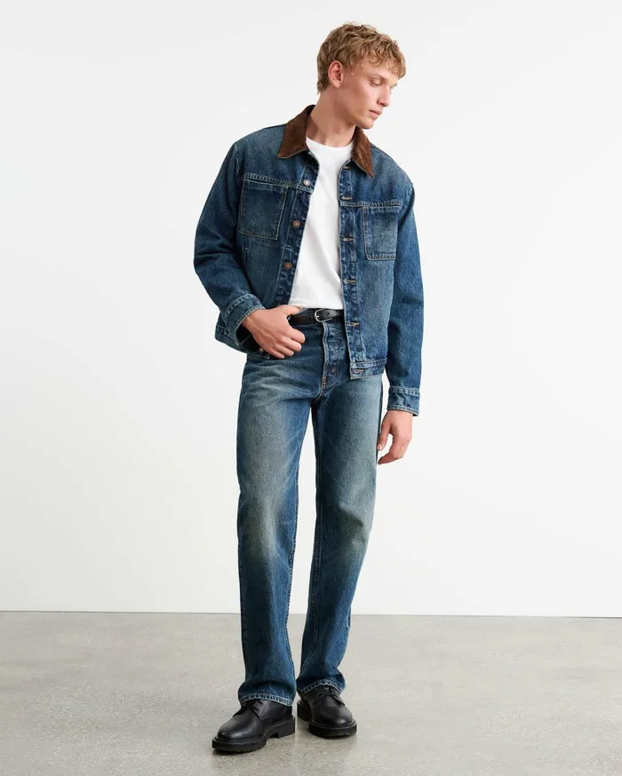 Nili Lotan CHESTER DENIM JACKET Simon Wash Men Denim