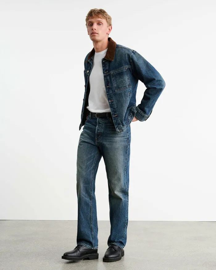 Nili Lotan CHESTER DENIM JACKET Simon Wash Men Denim