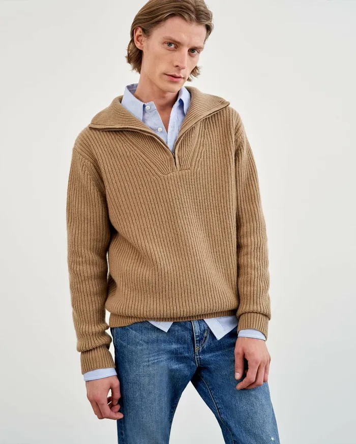 Nili Lotan FINN SHIRT Bluewhite Stripe Men Shirts