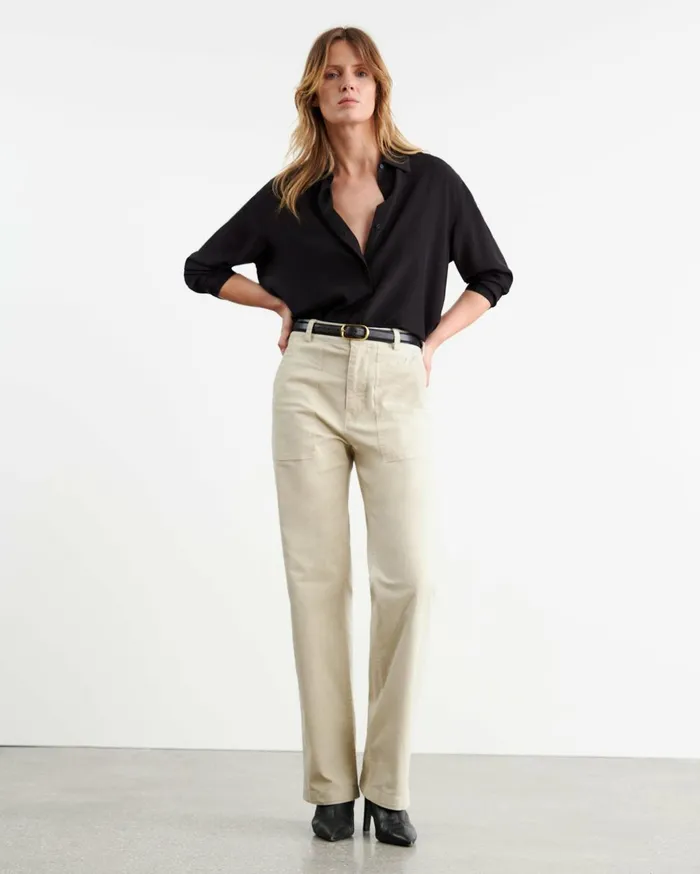 Nili Lotan GABY PANT Bone Women Pants and Shorts