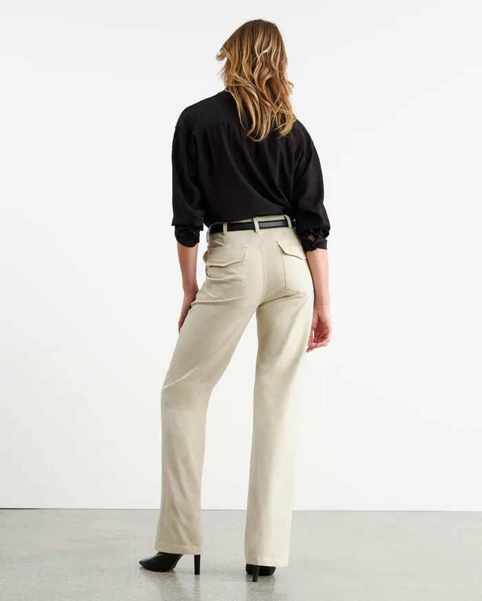 Nili Lotan GABY PANT Bone Women Pants and Shorts