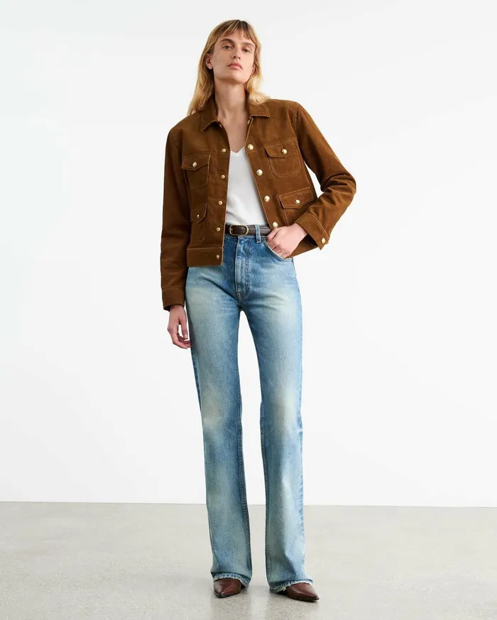Nili Lotan LIZETH CORDUROY JACKET Midnight Women Jackets and Blazers