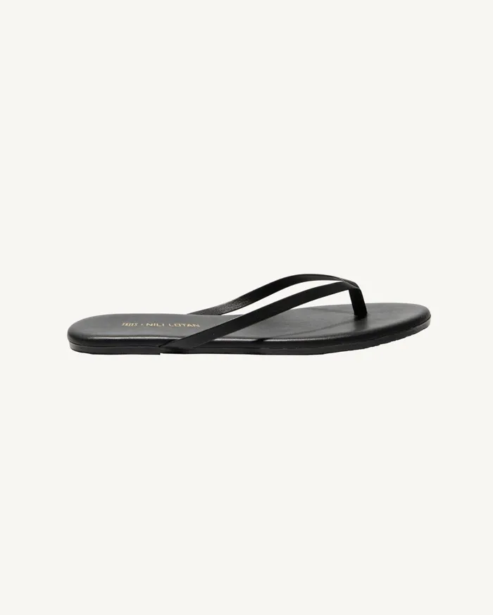 Nili Lotan NL X TKEES LEATHER FLIP FLOP Cognac Women Shoes