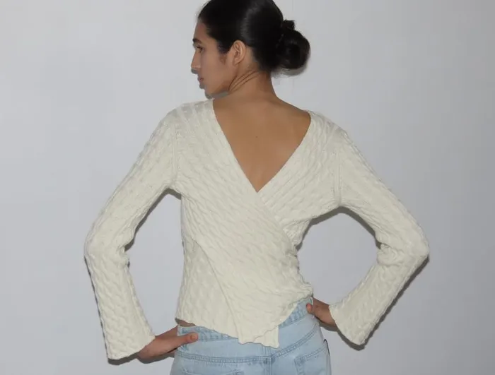No 1704 Valeria White Women Paloma Wool Tops