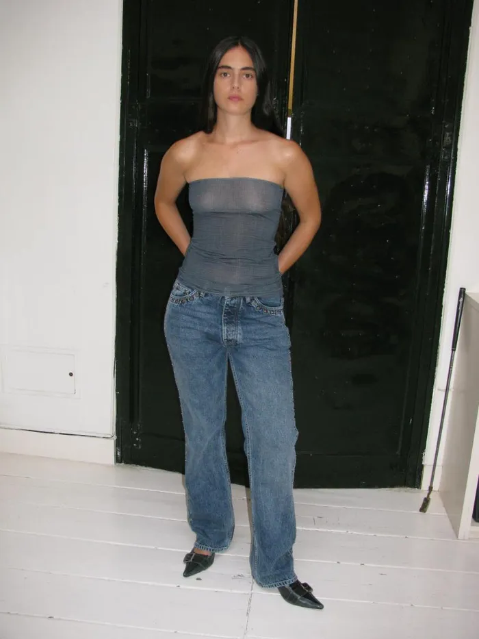 No 1730 Malone Greyish Blue Women Paloma Wool Tops