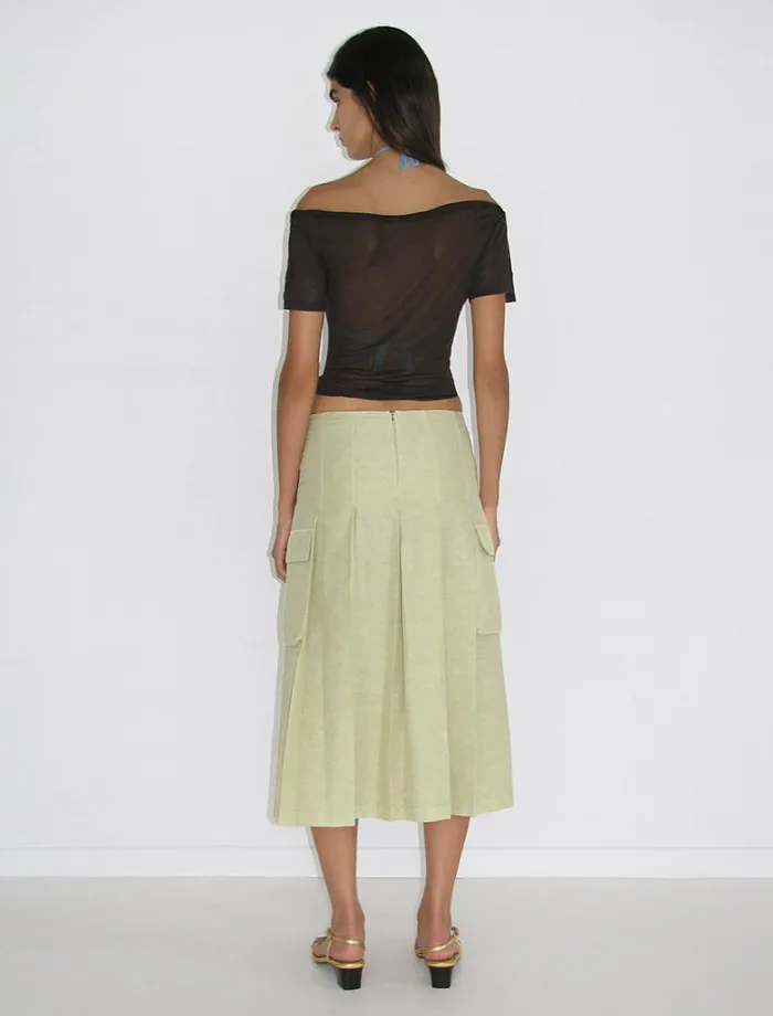 No 2086 Pinet Yellow Women Paloma Wool Bottoms
