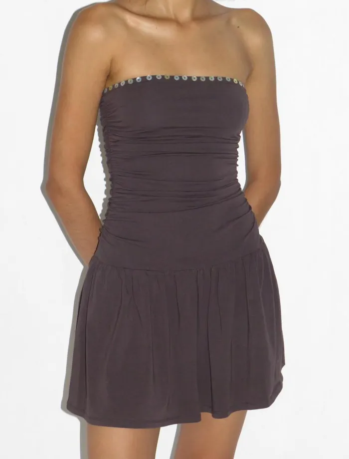 No 2112 Jayne Dark Brown Women Paloma Wool Dresses