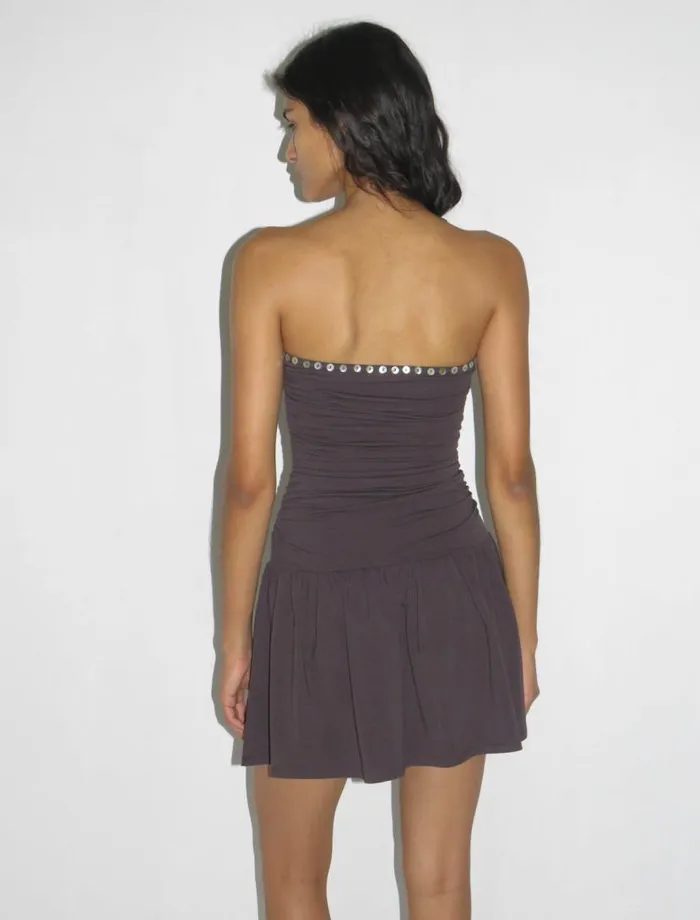 No 2112 Jayne Dark Brown Women Paloma Wool Dresses