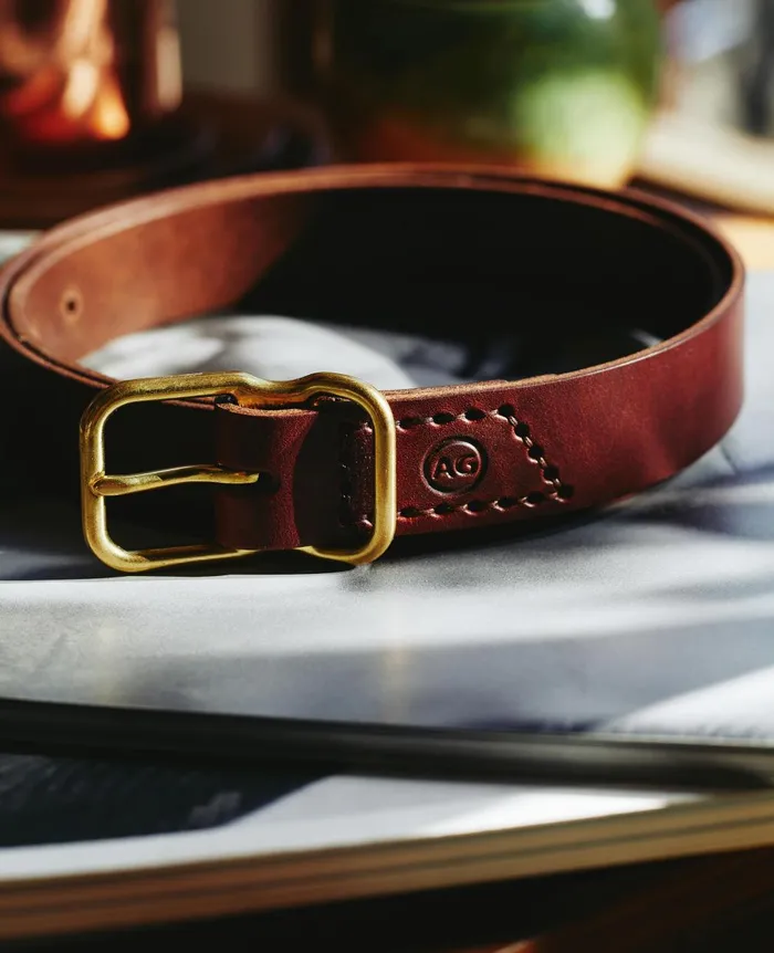 Noah Belt Chestnutbrass Men AG Jeans Belts