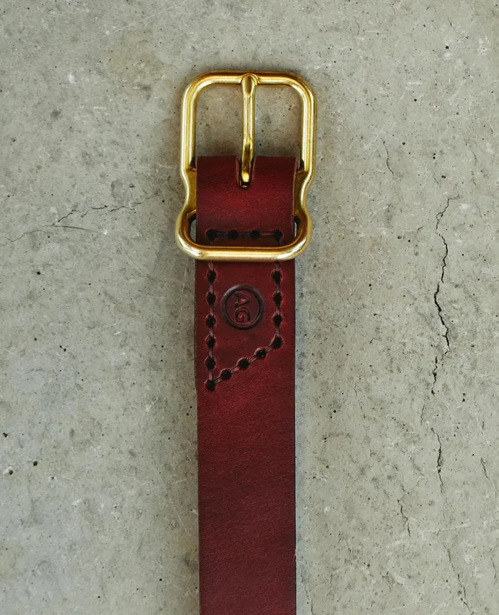 Noah Belt Chestnutbrass Men AG Jeans Belts Noah Belt Chestnutbrass Men AG Jeans Belts