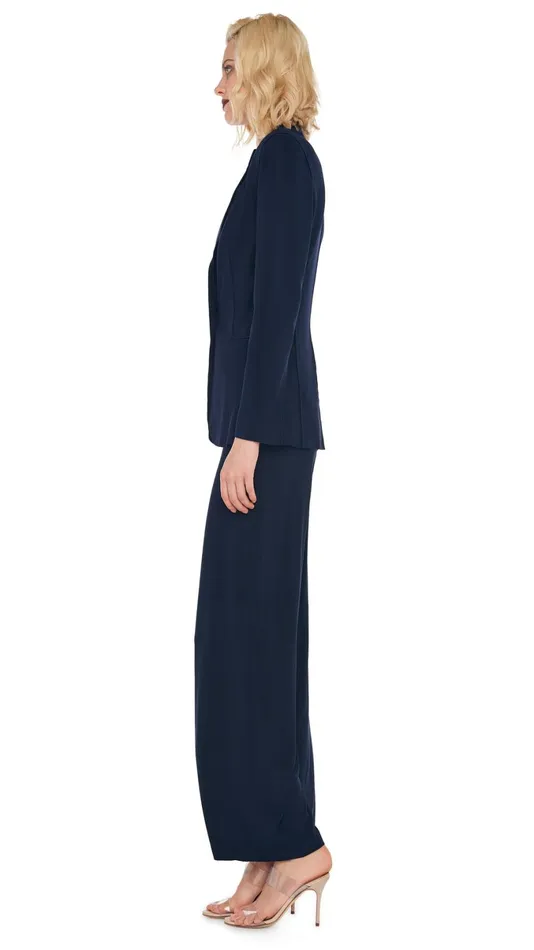 Norma Kamali Bottoms STRAIGHT LEG PANT Midnight 8211 Clothing