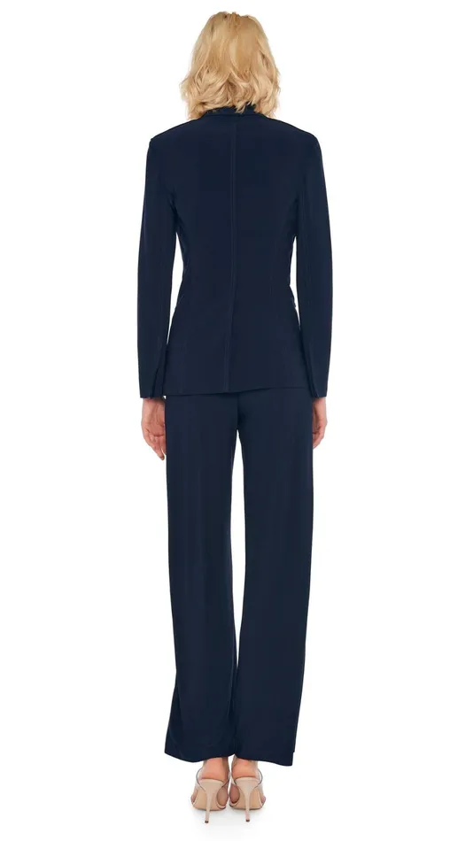 Norma Kamali Bottoms STRAIGHT LEG PANT Midnight 8211 Clothing