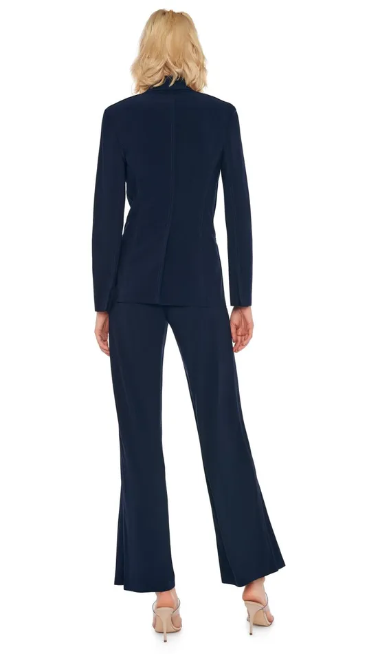Norma Kamali Bottoms STRAIGHT LEG PANT Midnight 8211 Clothing