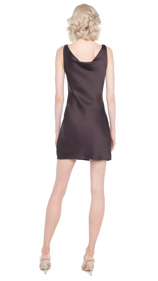 Norma Kamali Dresses MARIA MINI DRESS Chocolate 8211 Clothing
