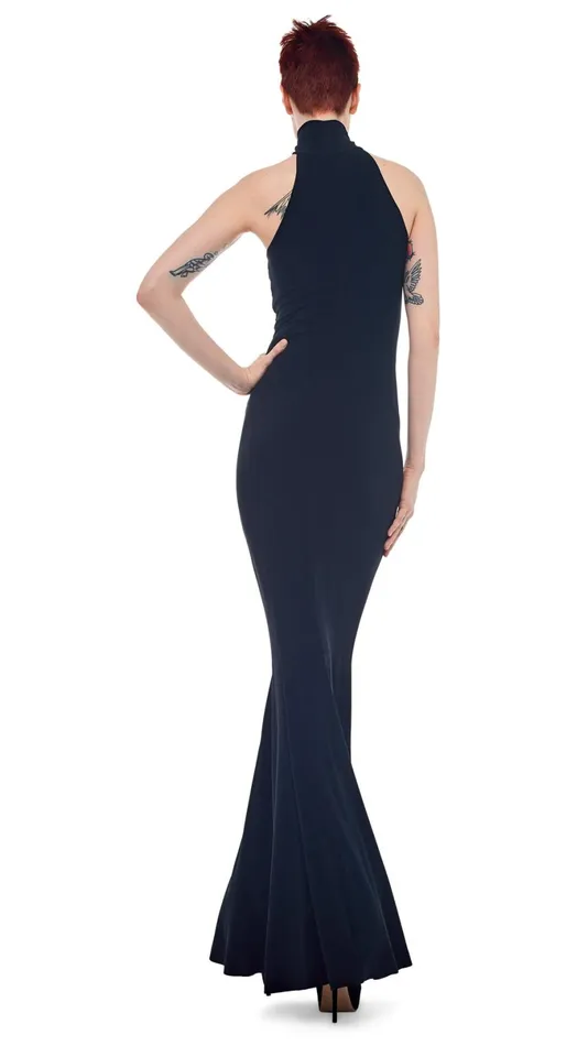 Norma Kamali Dresses STRAPLESS TURTLE GOWN Black 8211 Clothing