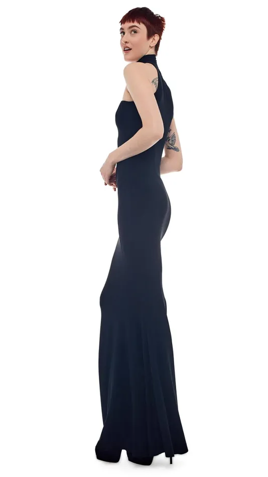 Norma Kamali Dresses STRAPLESS TURTLE GOWN Black 8211 Clothing