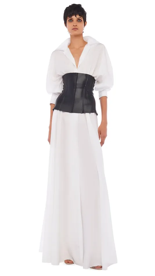 Norma Kamali Dresses SUPER OS BF NK SHIRT GOWN Snow White 8211 Clothing