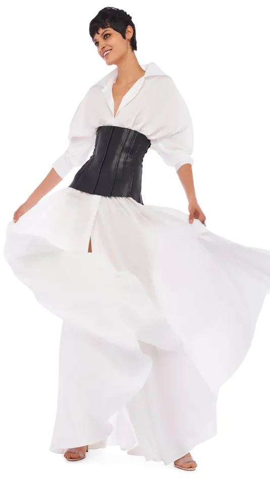 Norma Kamali Dresses SUPER OS BF NK SHIRT GOWN Snow White 8211 Clothing