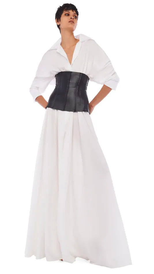 Norma Kamali Dresses SUPER OS BF NK SHIRT GOWN Snow White 8211 Clothing