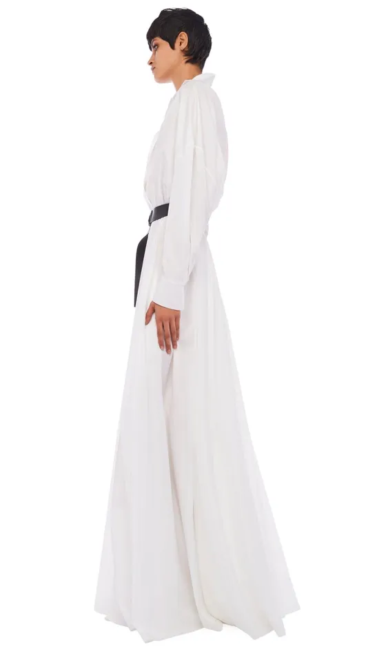 Norma Kamali Dresses SUPER OS BF NK SHIRT GOWN Snow White 8211 Clothing