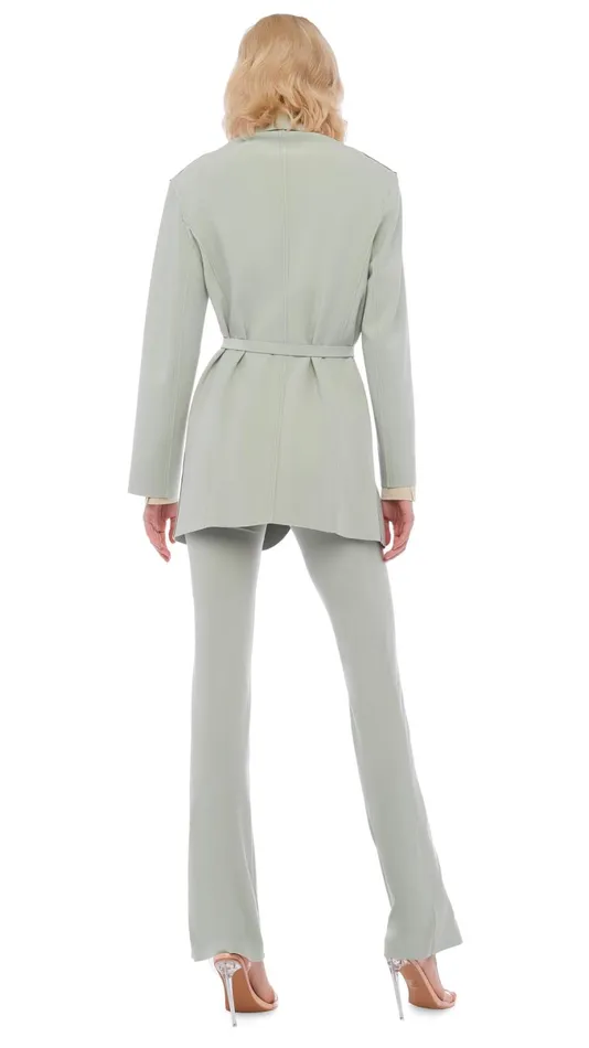 Norma Kamali Jackets OVERSIZED SB JACKET Dried Sage 8211 Clothing