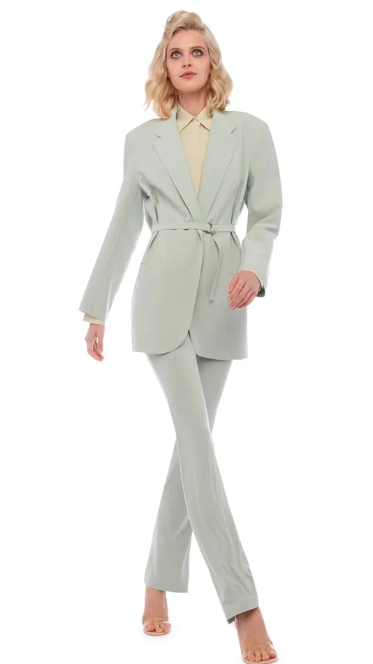 Norma Kamali Jackets OVERSIZED SB JACKET Dried Sage 8211 Clothing