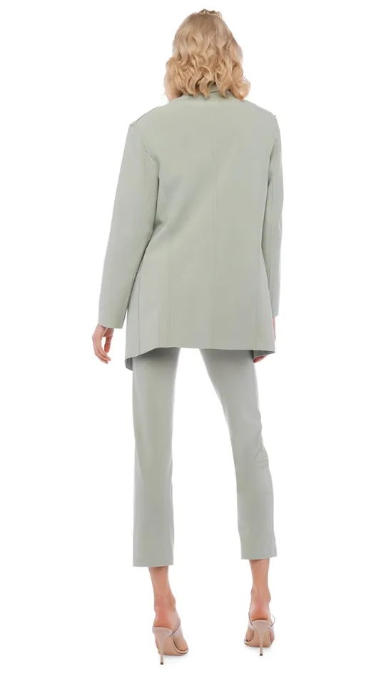 Norma Kamali Jackets OVERSIZED SB JACKET Dried Sage 8211 Clothing