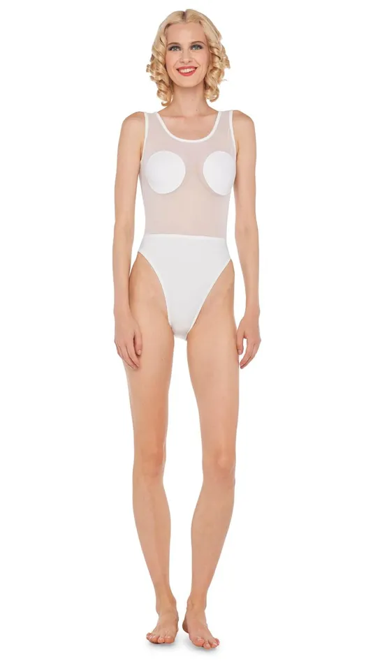 Norma Kamali Tops DOT DASH MIO Snow Whitesnow White 8211 Clothing