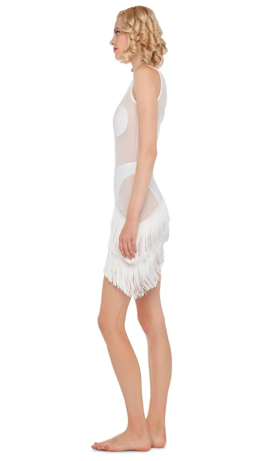 Norma Kamali Tops DOT DASH MIO Snow Whitesnow White 8211 Clothing