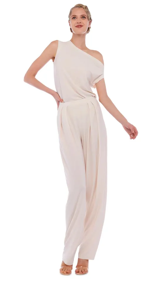 Norma Kamali Tops DROP SHOULDER TOP Bone 8211 Clothing