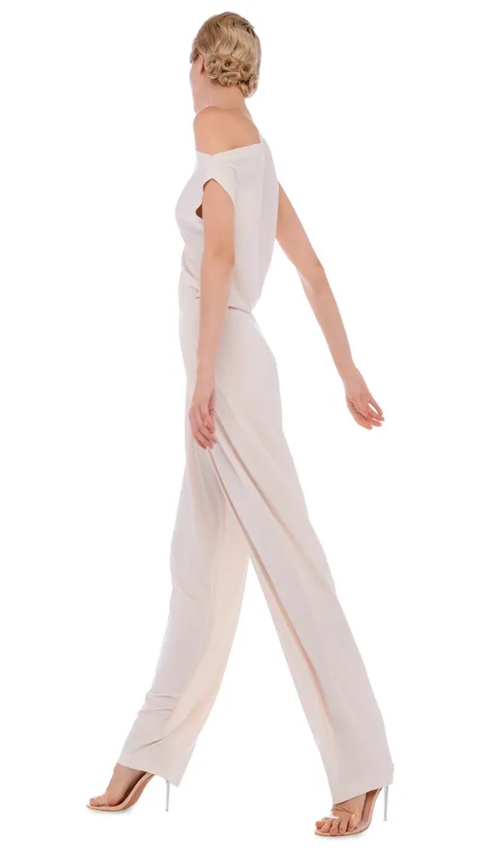 Norma Kamali Tops DROP SHOULDER TOP Bone 8211 Clothing