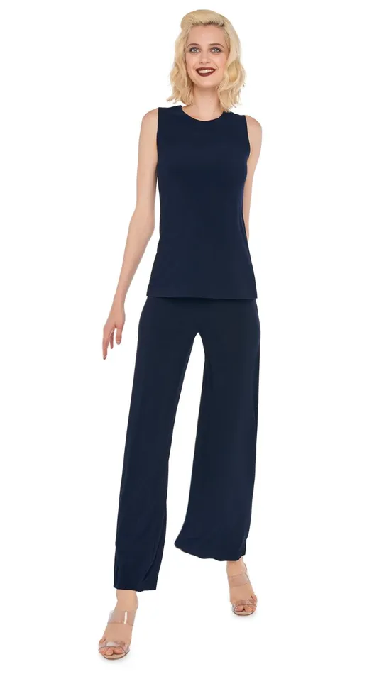 Norma Kamali Tops SLEEVELESS SWING TOP Midnight 8211 Clothing