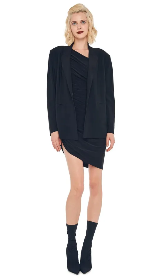 Norma Kamali Wardrobe DIANA MINI DRESS With EASY FIT SINGLE BREASTED JACKET 8211 Clothing