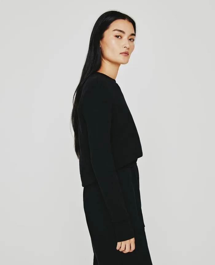 Nova Crew True Black Women AG Jeans Sweatshirts Nova Crew True Black Women AG Jeans Sweatshirts