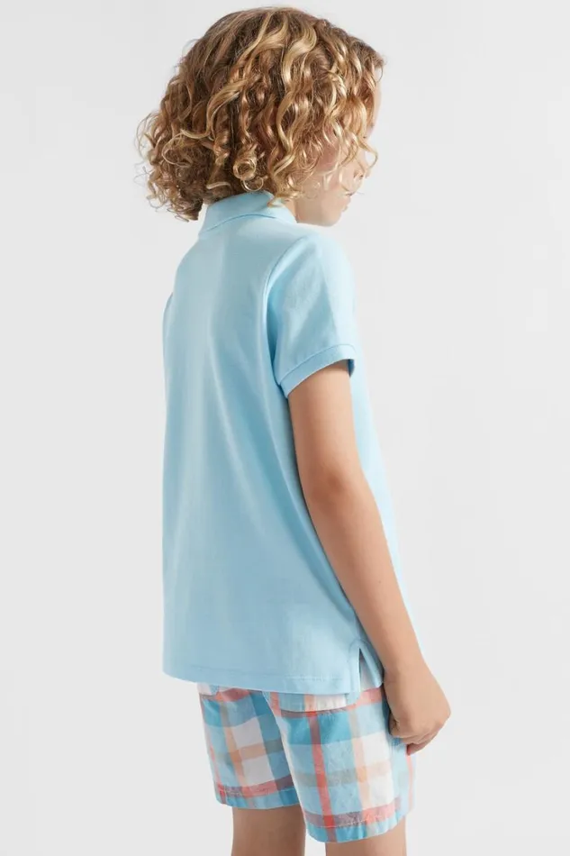 Occasion Boy Seed Heritage Core Polo Tee Ocean Blue