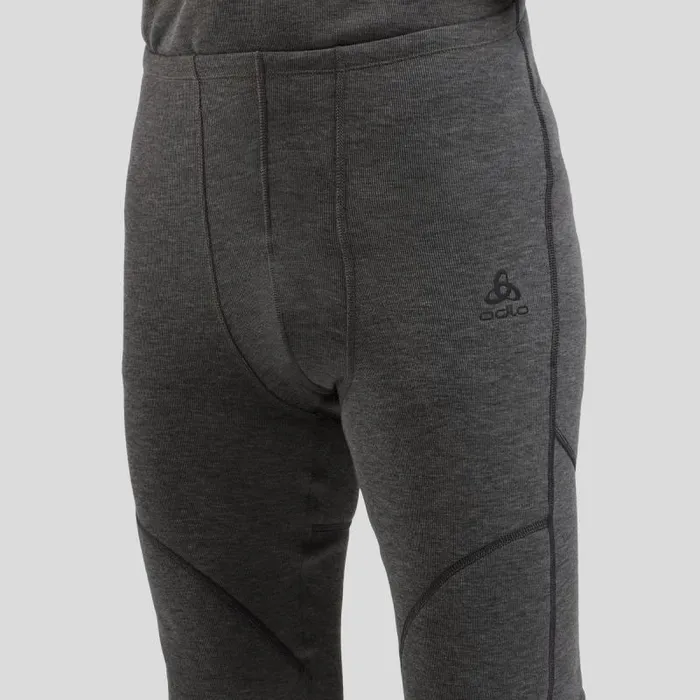 Odlo Base Layers The Active XWarm Base Layer Bottoms Odlo Steel Grey Melange 8211 Men