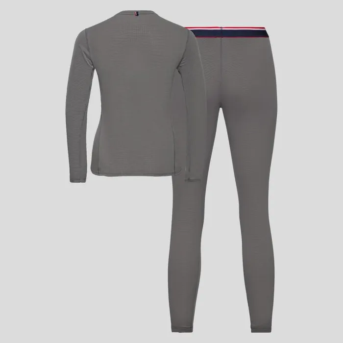 Odlo Base Layers The Heritage Active Thermic Base Layer Set Odlo Steel Grey Melange 8211 Heritage 8211 Women