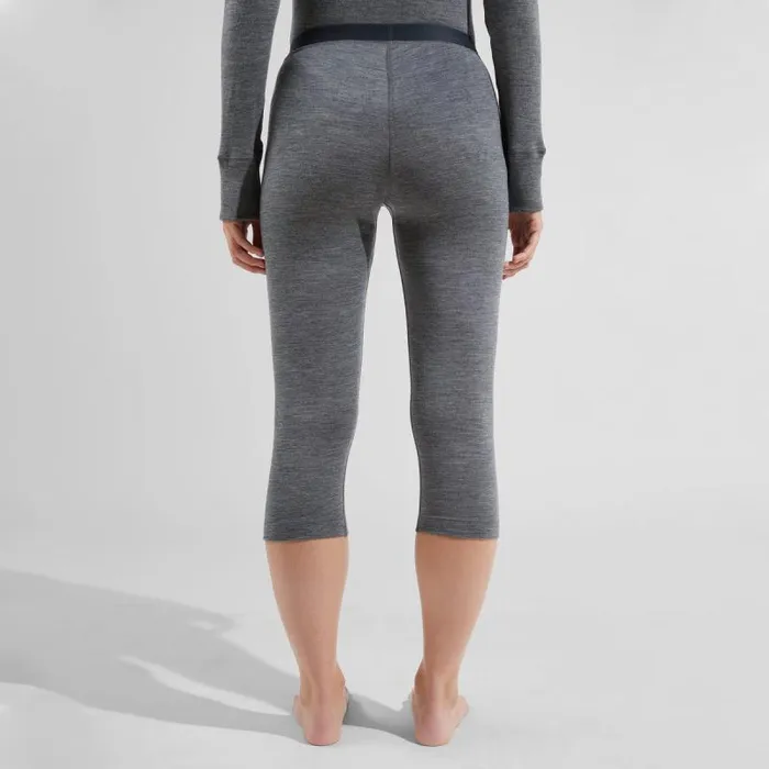 Odlo Base Layers The Natural Merino 200 Base Layer 34 Bottoms Odlo Steel Grey Melange 8211 Women