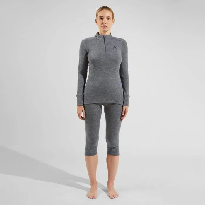 Odlo Base Layers The Natural Merino 200 Base Layer 34 Bottoms Odlo Steel Grey Melange 8211 Women