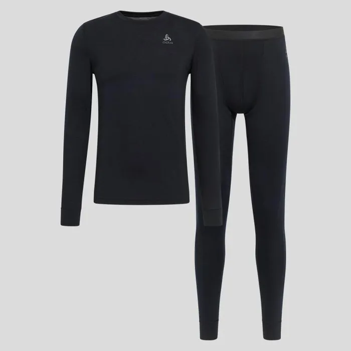 Odlo Base Layers The Natural Merino 200 Base Layer Set Black 8211 Men