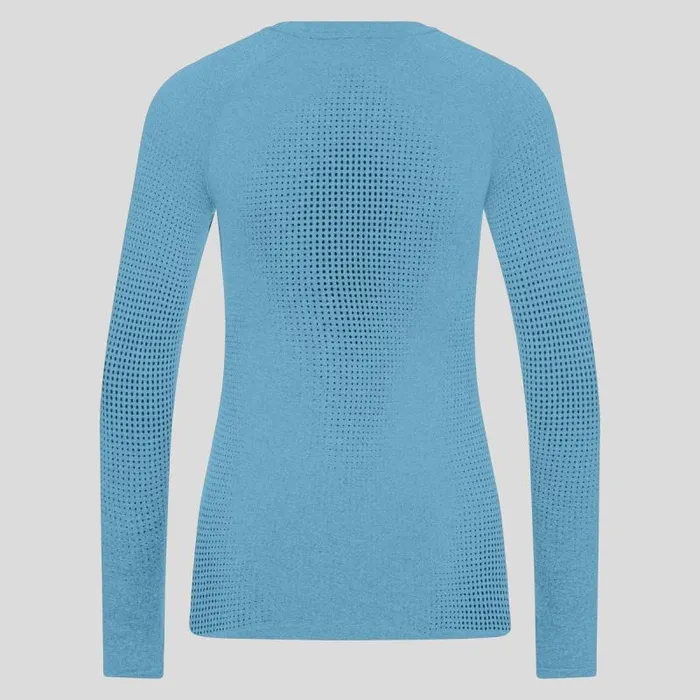 Odlo Base Layers The Performance Warm Base Layer Top Provincial Blue 8211 Women