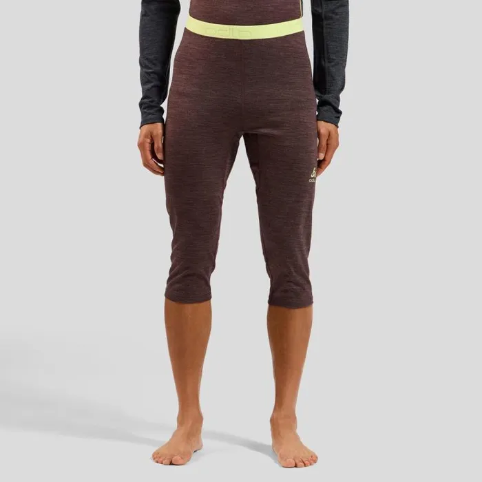 Odlo Base Layers The Performance Wool 150 Base Layer 34 Bottoms Fudge Melange 8211 Shadow Lime 8211 Men